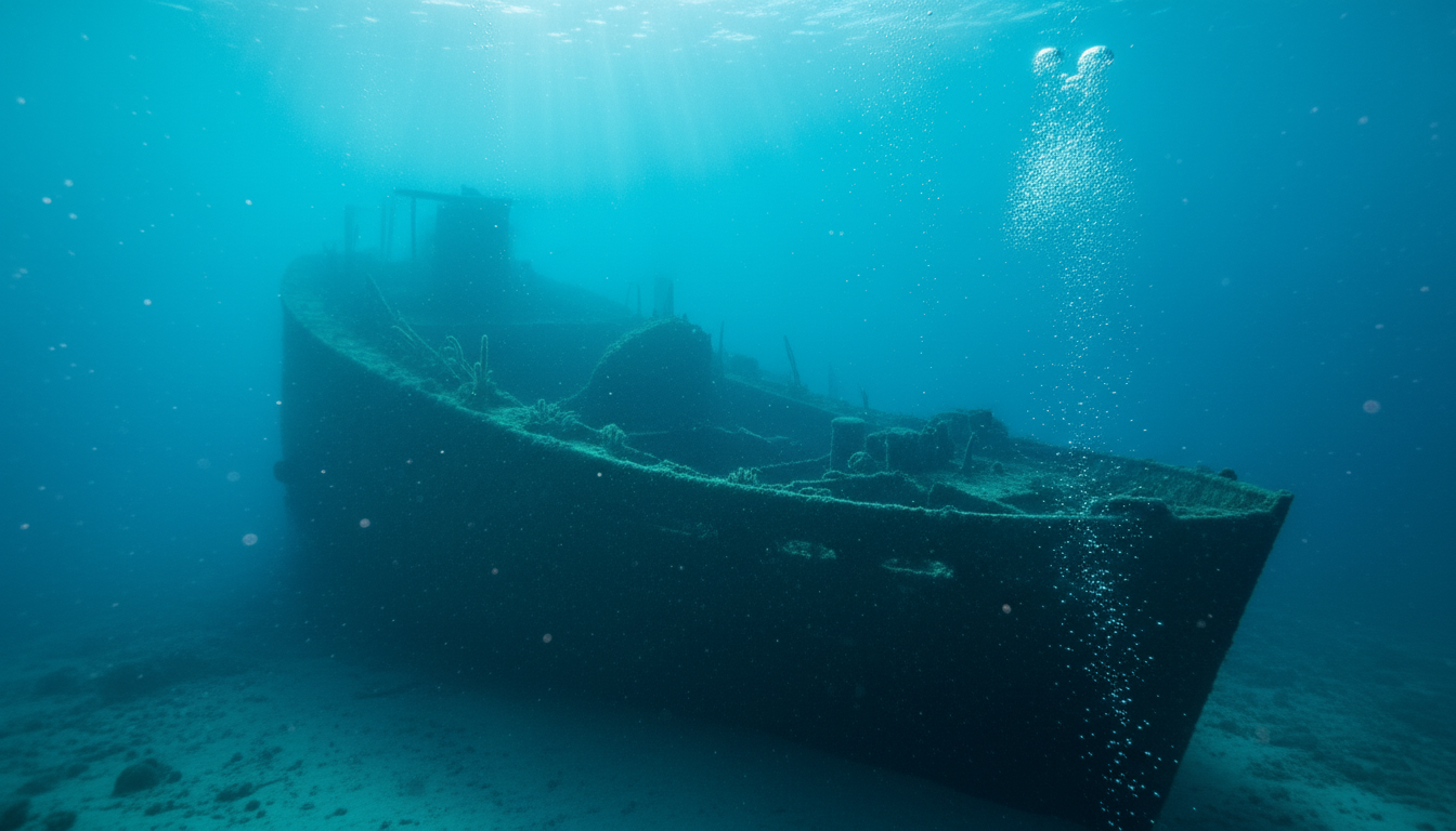 Pecio o barco hundido en el fondo del mar, objetivo de formación tras el Open Water